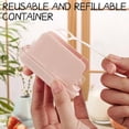 thumbnail image 2 of 2 Automatic Pop-Up Portable Dental Floss Dispensers, with 50 pieces of floss each, can refill floss, suitable for home, restaurant, and outdoor oral care (green + pink), 2 of 4