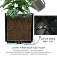 thumbnail image 3 of Kozyard Round Planter 16’’H Plant Pots for Indoor Outdoor Porch, Patio, Backyard Planters with Water Reservoir Modern Décor for Tall Plants, Flowers (16inch/Black), 3 of 8