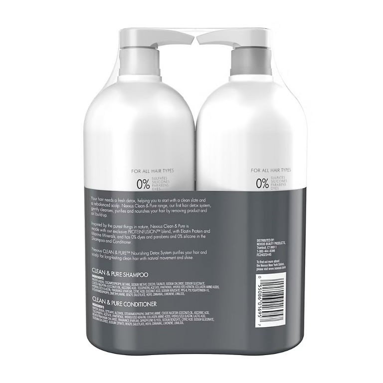 Nexxus Clean and Pure Shampoo and Conditioner, Clarifying and