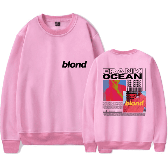 Frank Ocean Merch Sweatshirt Blond Blonde Album Cover Hoodie Long-sleeve Fashion Hip Hop Rapper Unisex Men Women Tracksuit Pullover Streetwear Coat