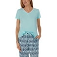 thumbnail image 4 of Carole Hochman Ladies' Cotton Fabrication 4-piece Pajamas Set, 4 of 4