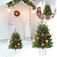 thumbnail image 2 of Illuminated Festive Christmas Tree with Integrated Tripod Base for Outdoor Holiday Display, 2 of 7