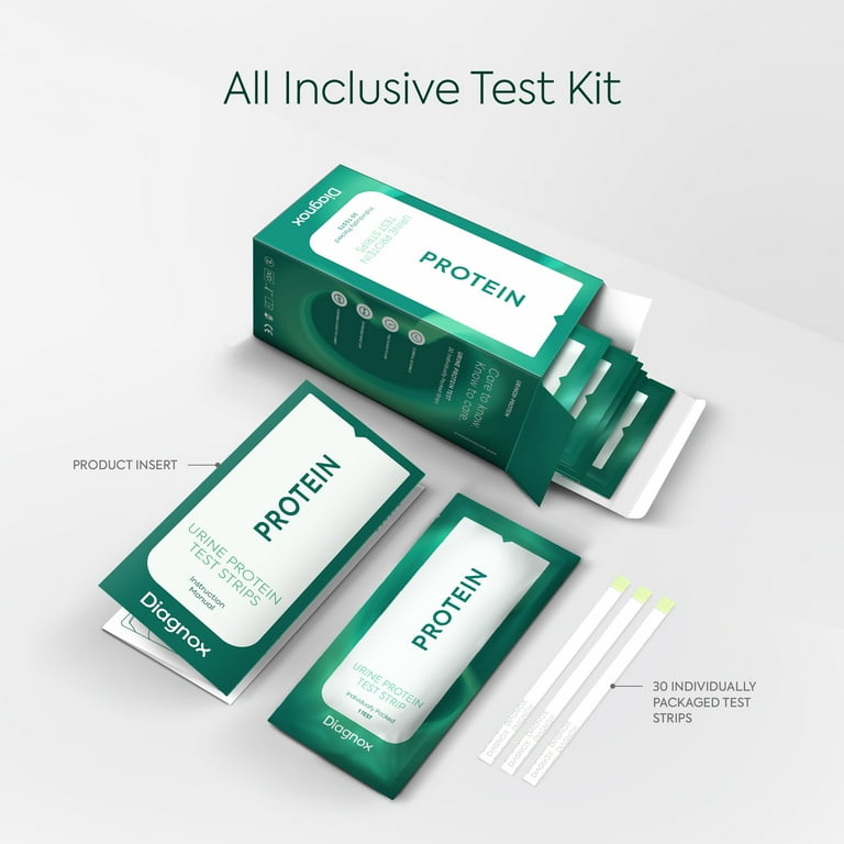 Kidney Check Protein Urine Test Strips Kit - Home Urinalysis