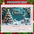 thumbnail image 2 of Decorated Tree Merry Christmas Reindeer Banner Snowflakes for Holiday Party Celebration Winter Decoration, 2 of 9