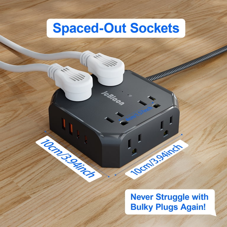 JcBlaon 12-in-1 Power Strip with USB Charging Ports photo 8