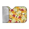 thumbnail image 2 of Bingfone Bees Honeycomb Jars Of Honey Flowers Car Windshield Sunshade,Sun Foldable Sun Shield Sun Visor For Car - Medium, 2 of 8