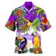thumbnail image 3 of Camisas y blusas con estampado digital de animales para hombre, camisas casuales de manga corta a la moda para fiestas, playa, sueltas, para hombre, 3 of 5