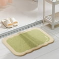 thumbnail image 1 of Non Slip Shower Mat 50 cm x 80 cm Water Absorbent Polyester Rug with Rubber Back for Bathroom, Shower, or Entryway, 1 of 6