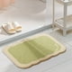 thumbnail image 2 of Felpudo de baño de imitación de lana de oveja, estilo cremoso | Alfombra de poliéster suave y afelpada, antideslizante, con reverso de goma, absorbente de agua | Alfombra moderna para ducha,, 2 of 6