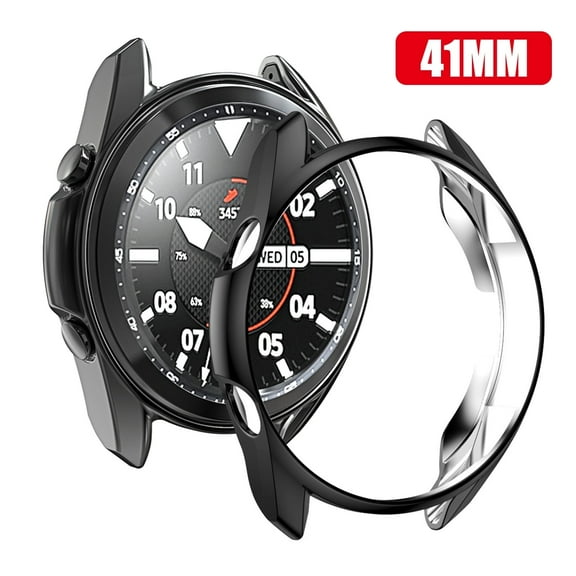 Watch Case Fit for Samsung Galaxy Watch 3, EEEkit TPU Plated Protective Bumper Case Shell 41mm 45mm, Great Xmas Gifts