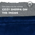 thumbnail image 4 of Tirrinia Oversized Blanket Hoodie, Wearable Fluffy Sherpa Blanket, Reversible Cozy Sweatshirt Blanket Gift for Adult Women Men boyfriend husband, 4 of 7