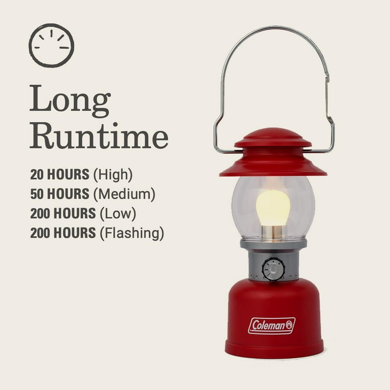 Free Shipping! Coleman Classic 500 Lumens LED Lantern, Red