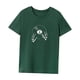 thumbnail image 3 of Camiseta para mujer verano cómoda clásica transpirable ropa manga corta Top Verde, 3 of 7