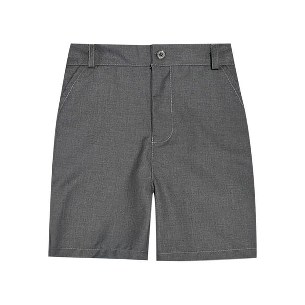 Odeerbi 3-16 Años Niños Niñas Traje Formal Pantalones Cortos Uniformes Verano Color Sólido Sin Arrugas Pantalones Cortos Escolares