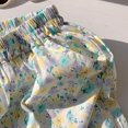 thumbnail image 4 of Odeerbi 1-10 Años Niñas Algodón Bloomers Verano Floral Ruffle Jogger Pantalones Flower Print Lindo Ocio Linterna Pantalones Pantalones Haren Con Bolsillo, 4 of 8