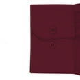 thumbnail image 5 of Men's Slim Fit Button Up Long Sleeve Solid Dress Shirt - Burgundy - XL (17-17.5) 36/37 sleeve, 5 of 5