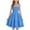 Blue, variant on Nmnitkp Girl Dresses Summer Sundress Boho Strap Casual Sleeveless Tiered Swing Cami Dresses Beige,9-10 Years