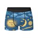 thumbnail image 2 of Calzoncillos tipo bóxer elásticos de seda transpirables con diseño de sol, luna y estrellas, para hombre, 3D, 2 of 5