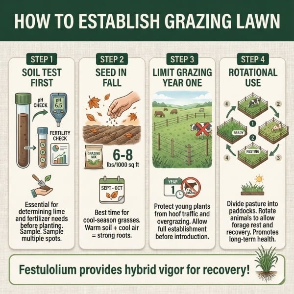 Old Cobblers Farm™ Wicked Tuff Turf Grazing Lawn Mix	Horse Lawn (5 lbs | 10 lbs | 15 lbs | 20 lbs) (15lbs)