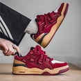 thumbnail image 4 of 2026 New Men's Spring Niche Design Sneakers Burgundy Trendy Style Versatile Casual Sports Outdoor Walking Shoes | All Season, 4 of 6