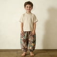 thumbnail image 2 of XUNKUSGA Cute printed loose-fitting casual pants for boys and girls,Brown,1 Years, 2 of 6