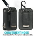 thumbnail image 5 of Case for Tandem t:Slim X2 Insulin Pump, Form-Fit Cover [Built-In Screen Protection] and [Rotating Metal Belt Clip] - Black Vegan Leather, 5 of 8