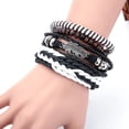 thumbnail image 4 of Latrodar Fashion Women Multilayer Bangle Bracelets Leather Cool A Brown up to 30% Off, 4 of 4