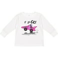 thumbnail image 3 of Inktastic Go Go Go Pink Racing Car Boys or Girls Long Sleeve Toddler T-Shirt, 3 of 5