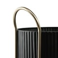 thumbnail image 4 of Mainstays Black Outdoor Metal Planter with Gold Stand 15 inch Tall x 11.8 inch Wide, 4 of 9