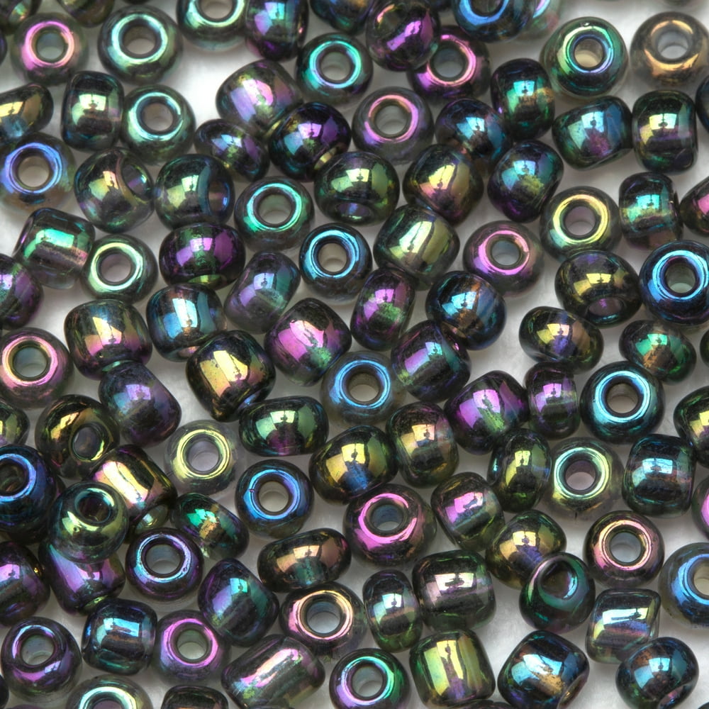 Cousin DIY Glass EBeads, 100g Bulk Pack, 6/0, Clear AB