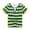 Light Green, variant on RTKFRFLM Boys Colorful Striped Tee Short Sleeve Casual Crewneck Cotton Top Orange 6-7 Years