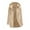 Beige, variant on Women's Waterproof Rain Jacket Outdoor Windproof Parka Jacket with Hood Winter Warm Pocket Windbreaker