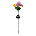 thumbnail image 1 of Set of 7 Solar - Powered LED Rose Lights for Outdoor Garden Decoration, Weatherproof, Auto - On at Dusk, 1 of 6
