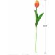 thumbnail image 5 of 20pcs Real Touch Latex Artificial Tulips Flowers Fake Tulips Flowers Wedding Bouquets for Wedding Home Garden Decoration (Orange and White), 5 of 5