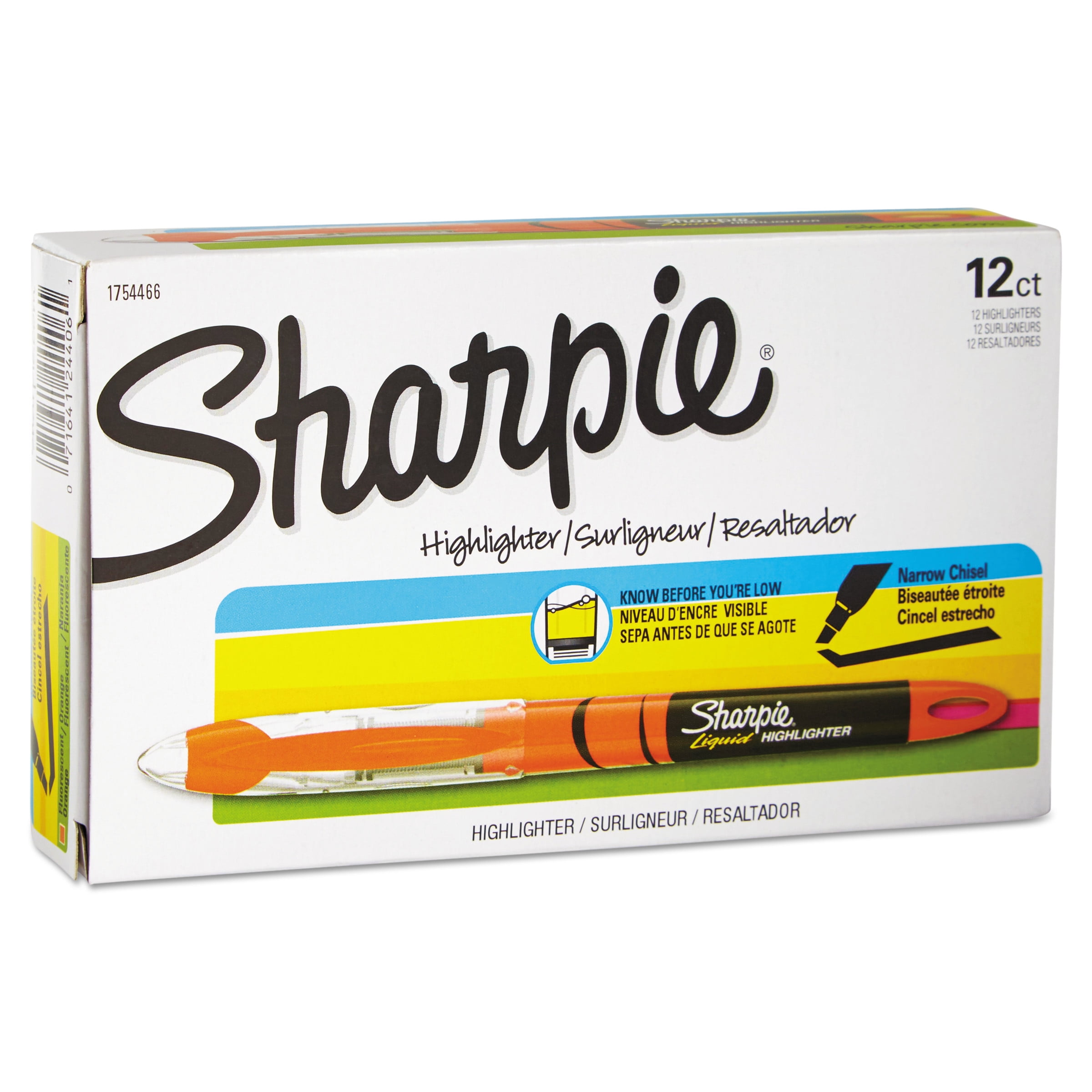 Sharpie, SAN1754466DZ, Pen-style Liquid Ink Highlighters, 12 / Dozen