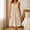 Khaki, variant on Women's Sleeveless Strappy Wraparound Robe Solid Color Pockets Absorbent Midi Loose All Season Ladies Bath Cover up White