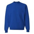 thumbnail image 2 of JERZEES Crewneck Sweatshirt Pre Shrunk Pullover Fleece Sweater for Unisex 8oz 50/50 Cotton/Polyester Deep Purple and Royal Pack 2 Size 2XL, 2 of 6