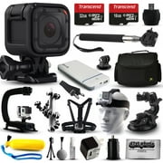 GoPro HERO5 Session HD Action Camera (CHDHS-501) with 16GB Card + Case + Floating Handle + Flexible Tripod + Head/Chest Strap + Car Mount + Opteka X-Grip + LED Light + Wrist Glove + Car Charger