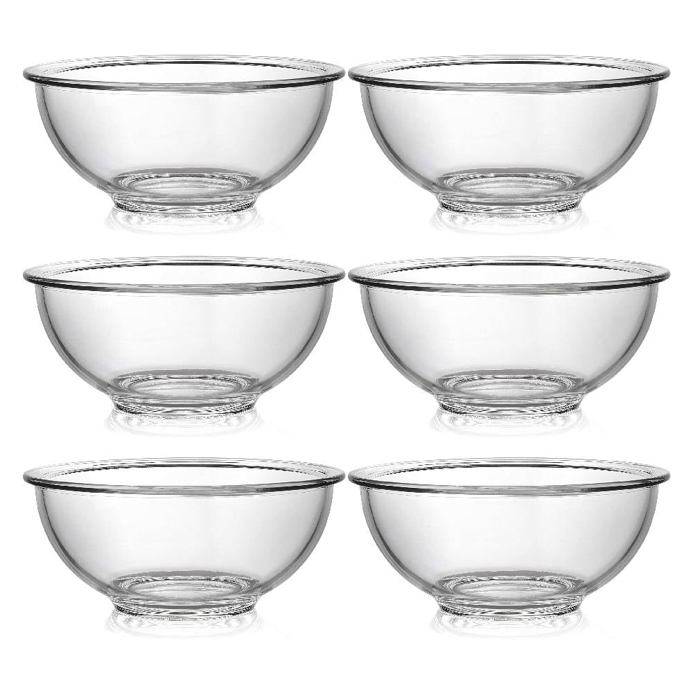 Bovado 1.5 Quart Glass Bowl for Storage, Mixing, Serving - Clear,  Dishwasher, Freezer & Oven Safe Quality Glass, Easy-Clean (1.5 Quart)…