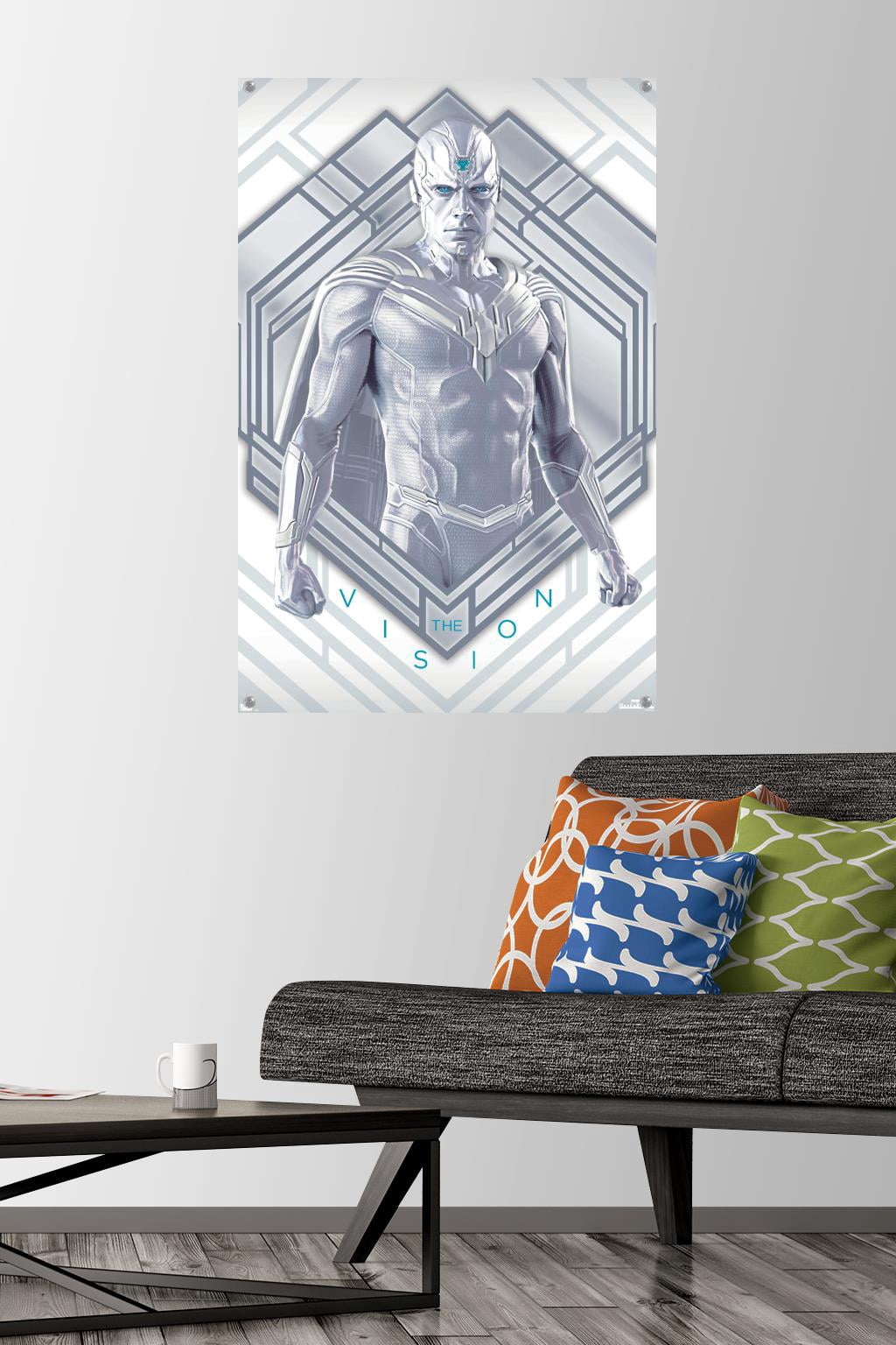 Marvel WandaVision - White Vision Wall Poster with Pushpins, 22.375" x 34"