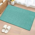 thumbnail image 2 of Bathroom Rugs 2x3 Ft, Vintage Teal Green Non Slip Area Rugs for Kitchen Bedroom Entryway, Farmhouse Retro Solid Color Linen Texture Washable Carpet Runner Rug Floor Mats for Bedroom Home Decor, 2 of 9