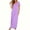 Purple#19, variant on Yteetum Maxi Dresses for Women Summer Short Sleeve Crewneck A Line T Shirts Dresses Casual Solid Round Neck Loose Lightweight Comfy Long Dress
