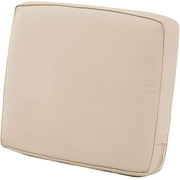 Classic Accessories Montlake Patio Fade Safe Back Cushion, Antique Beige, 19" Wx20 Hx4 T