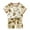 Beige, variant on RUTAYY Children Boys Outfits Sets Casual Comfortable Round Neck Animal Print Breathable Clothes Wear and Home Pajamas Classic Style, 4-5 Years