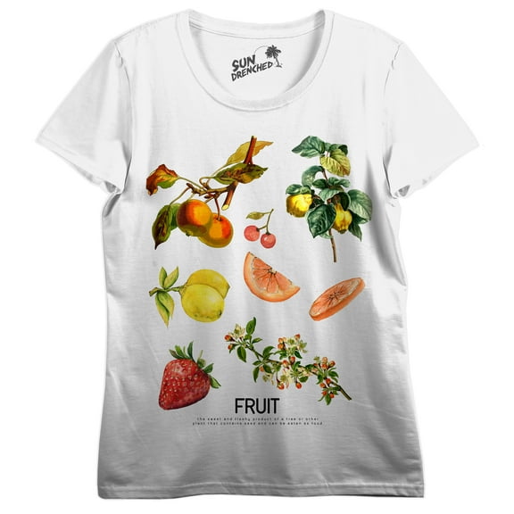 Different Kinds Of Fruit Women's Crew Neck Short Sleeve T-shirt - Medium