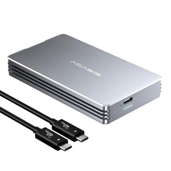 ACASIS 40Gbps M.2 NVMe SSD Enclosure, Tool Free Installation, NVMe Enclosure for M1/M2/ Pro/Max,Compatible with USB4/3.2/3.1/3.0/2.0, Support 2280/22