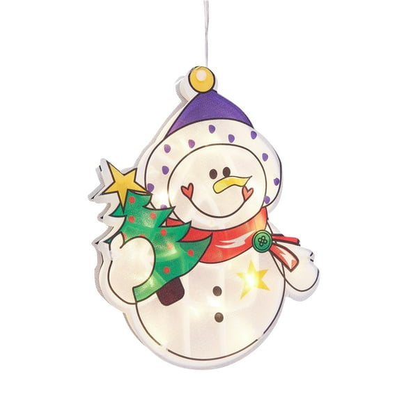 Amdohai Christmas Hanging Lights LED Window Lights With Suction Cup Battery