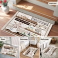 thumbnail image 5 of 2x3 Ft Entryway Area Rug, Country Cotton Floral Kitchen Rug Runner Washable Floor Mat, Farmhouse Vintage Bath Bottle Non Slip Indoor Door Mat Throw Carpet for Bathroom Living Room Bedroom, 5 of 8