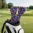 thumbnail image 5 of Yuyamidu HO-HO-HO Golf Club Head Covers for Women Men Colorful Lights Golf Accessories Club Covers for 3/5 Woods and Driver Fairway Hybrids, Christmas, 5 of 7