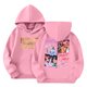 thumbnail image 1 of Moonsky Sudadera con capucha y cordón HUNTRX, estampado de grupo de chicas coreanas, jersey corto, suave y cómodo, top de manga larga para primavera y otoño. Rosa 160, 1 of 5